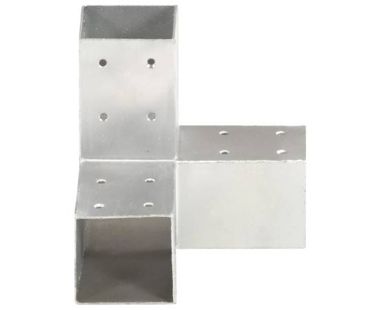 Conectori de grindă, formă y, 4 buc, 71x71 mm, metal galvanizat, 3 image