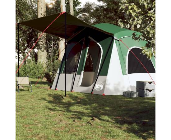 Cort cabină de camping, 5 persoane, verde, impermeabil, 3 image