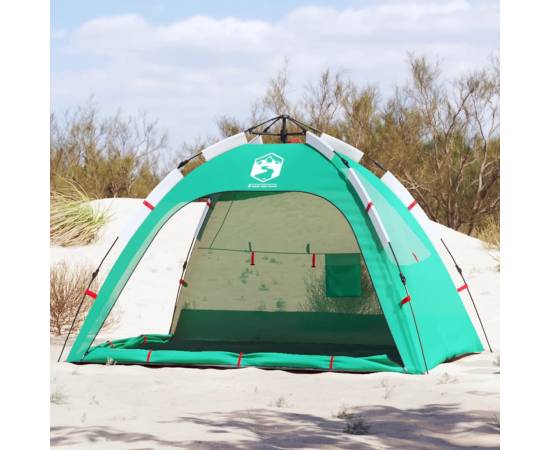 Cort camping 4 persoane verde marin impermeabil setare rapidă