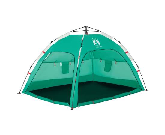 Cort camping 4 persoane verde marin impermeabil setare rapidă, 5 image