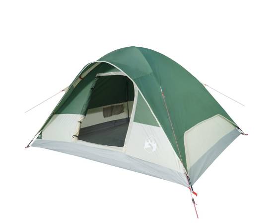 Cort de camping cupolă pentru 6 persoane, verde, impermeabil, 5 image