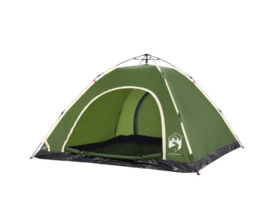 Cort de camping pentru 5 persoane, eliberare rapidă, verde, 4 image