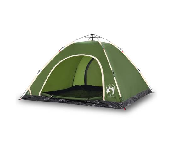 Cort de camping pentru 5 persoane, eliberare rapidă, verde, 2 image