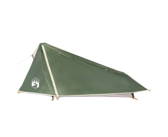 Cort de camping tunel pentru 1 persoană, verde, impermeabil, 6 image
