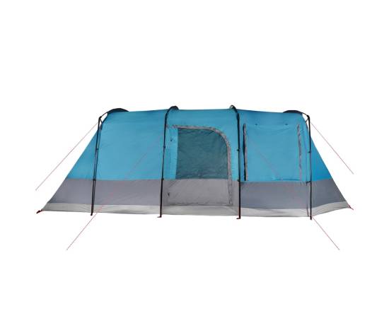 Cort de camping tunel pentru 4 persoane, albastru, impermeabil, 9 image