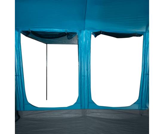 Cort de familie tunel pentru 8 persoane, albastru, impermeabil, 10 image