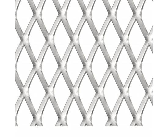Gard de sârmă grădină, 50x50 cm, 20x10x2 mm, oțel inoxidabil, 3 image