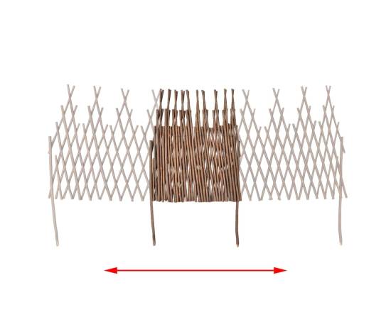 Gard de zăbrele din salcie, 5 buc., 4 image