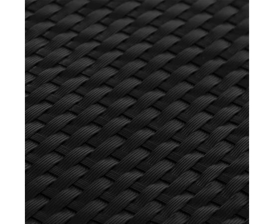 Paravane pentru balcon, 10 buc., negru, 255x19 cm, poliratan, 6 image
