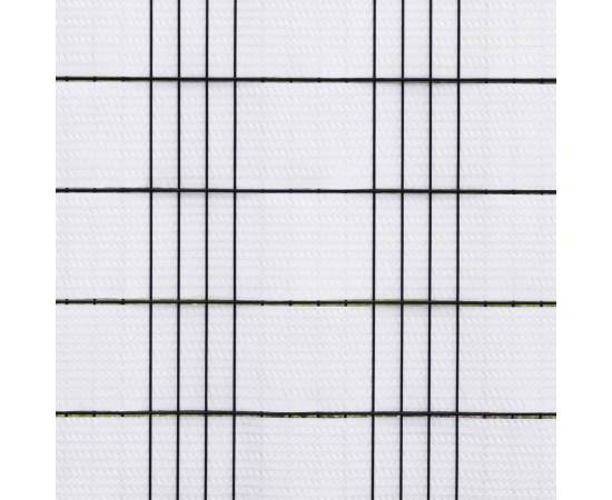 Paravane pentru balcon, 5 buc., alb, 255x19 cm, poliratan, 5 image