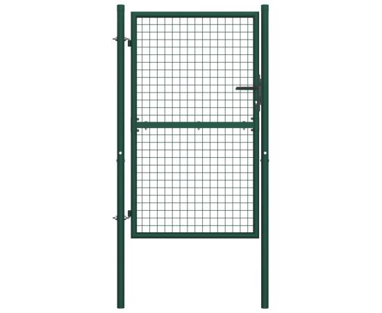 Poartă de gard, verde, 100 x 150 cm, oțel