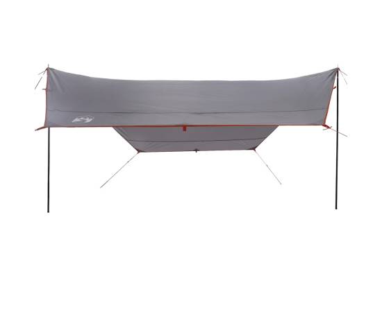 Prelată de camping gri/portocaliu, 430x380x210 cm, impermeabilă, 4 image