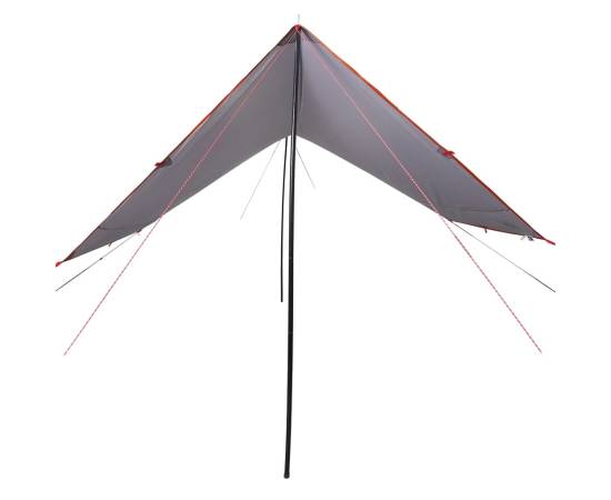 Prelată de camping gri/portocaliu, 430x380x210 cm, impermeabilă, 3 image