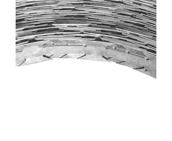 Sârmă ghimpată concertina, oțel galvanizat, 500 m, 4 image