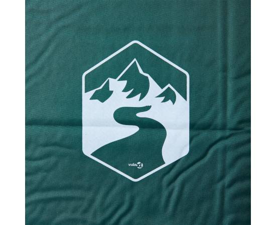 Saltea camping auto-gonflabilă, cu pernă, 1 persoană, verde, 3 image