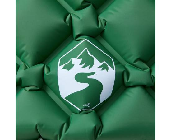 Saltea de camping gonflabilă, cu pernă, 1 persoană, verde, 3 image