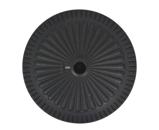 Suport umbrelă de soare, rășină, rotund, negru, 29 kg, 4 image