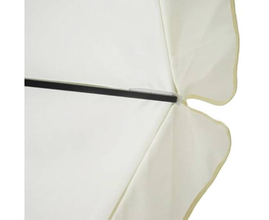 Umbrela samos 500cm, aluminiu, alb, 4 image