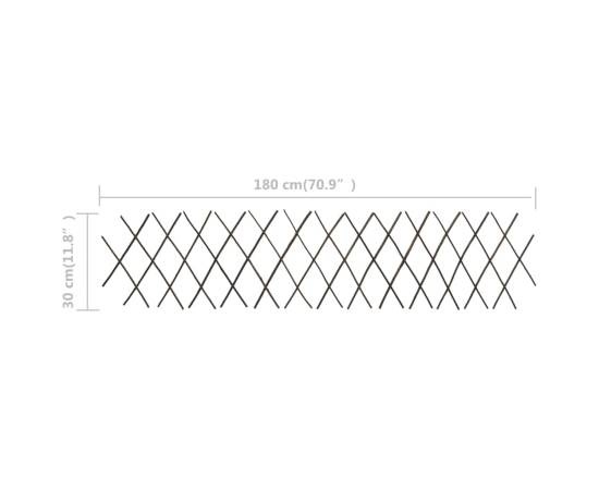 Garduri cu zăbrele, 5 buc.,180 x 30 cm, salcie, 7 image