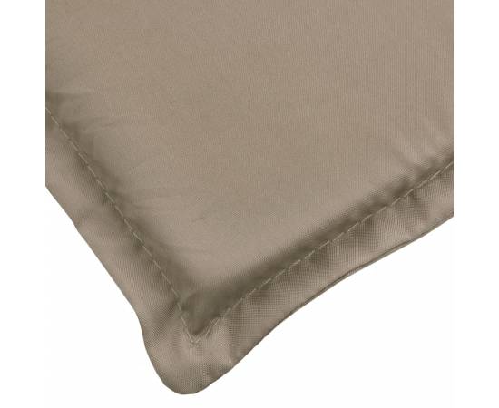 Pernă de șezlong, gri taupe, 200x70x3 cm, textil oxford, 6 image