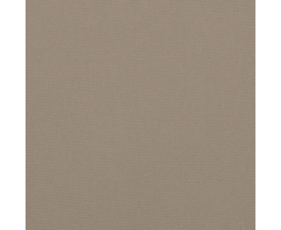 Pernă de șezlong, gri taupe, 200x70x3 cm, textil oxford, 8 image