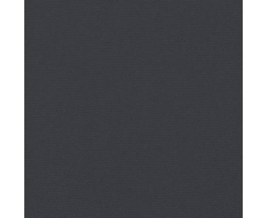 Pernă de șezlong, negru, 200x50x3 cm, textil oxford, 8 image