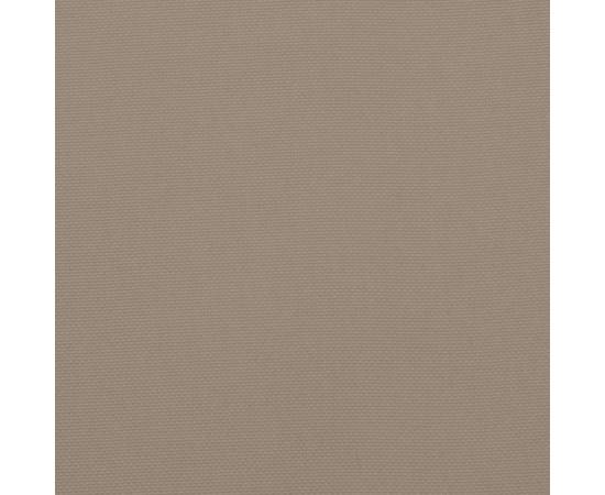 Pernă pentru paleți, gri taupe, 120x80x12 cm, textil, 8 image