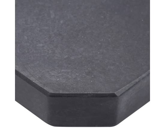 Placă de greutate umbrelă, negru, granit, 25 kg, pătrat, 4 image