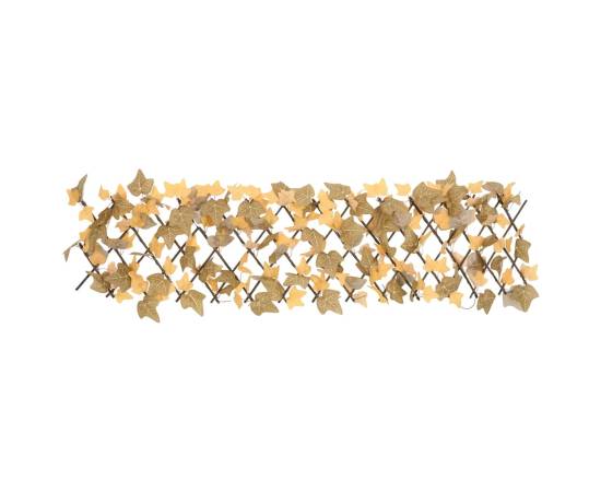 Spalier frunze arțar artificiale extensibil, oranj, 180x30 cm, 3 image
