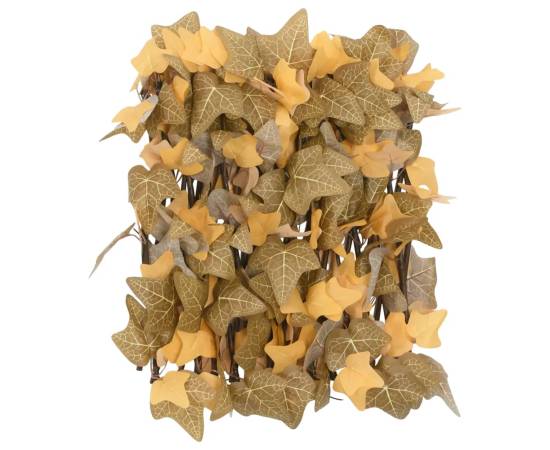 Spalier frunze arțar artificiale extensibil, oranj, 180x30 cm, 4 image