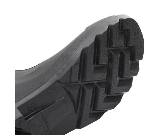Cizme de ploaie cu șosete detașabile, negru, mărime 43, pvc, 8 image
