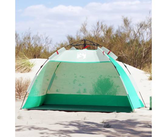 Cort camping 4 persoane verde marin impermeabil setare rapidă