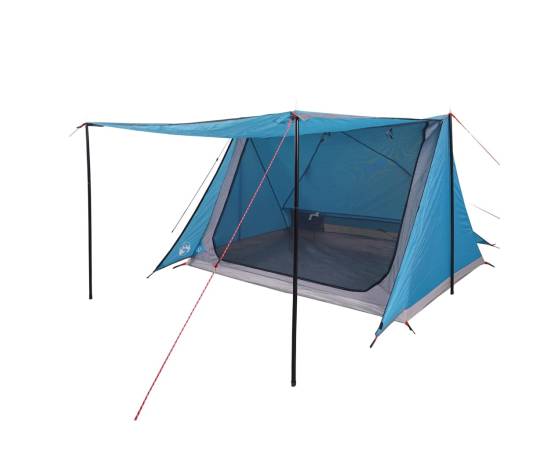 Cort camping pentru 2 persoane, albastru, impermeabil, 8 image