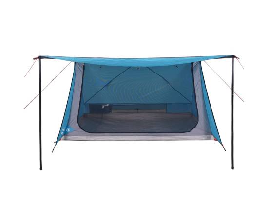 Cort camping pentru 2 persoane, albastru, impermeabil, 9 image