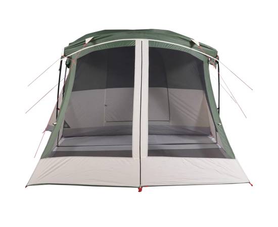 Cort de camping cu verandă 4 persoane, verde, impermeabil, 6 image