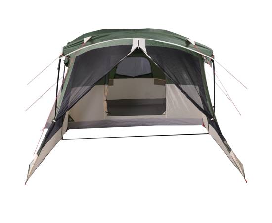 Cort de camping cu verandă 4 persoane, verde, impermeabil, 7 image