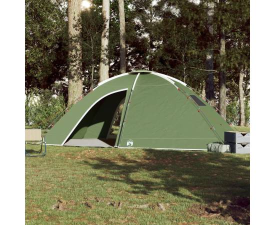 Cort de camping pentru 8 persoane, verde, impermeabil, 3 image