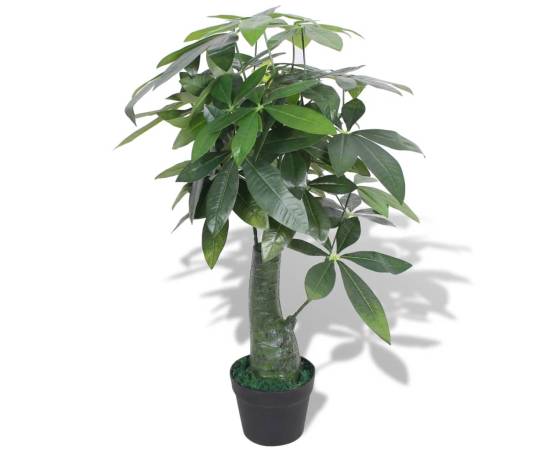 Plantă artificială arborele norocos cu ghiveci, 85 cm, verde