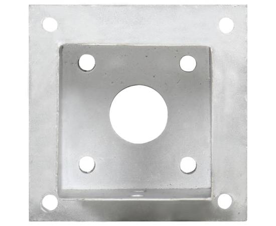 Suporturi stâlp, 4 buc., 101 mm, metal galvanizat, 5 image