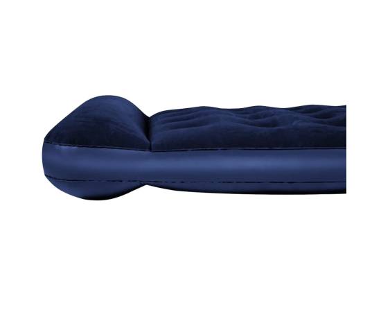 Bestway pat gonflabil velurat&pompă de picior încorporată 188x99x28 cm, 4 image