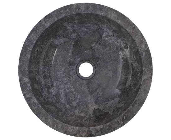 Chiuvetă, gri, Ø40x12 cm, marmură, 10 image
