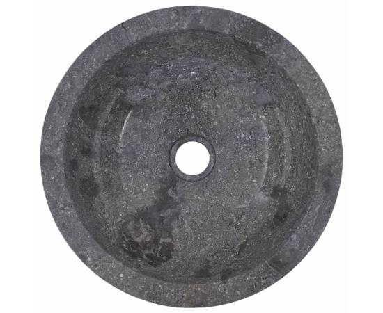 Chiuvetă, gri, Ø40x12 cm, marmură, 9 image