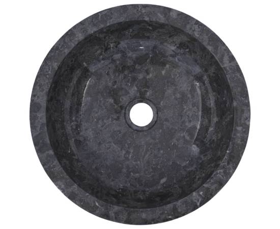 Chiuvetă, gri, Ø40x12 cm, marmură, 11 image
