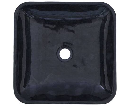 Chiuvetă, neagră, 40x40x10 cm, marmură, 11 image