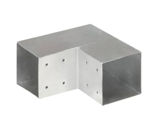 Conectori grindă, formă l, 4 buc, 101x101 mm, metal galvanizat, 4 image