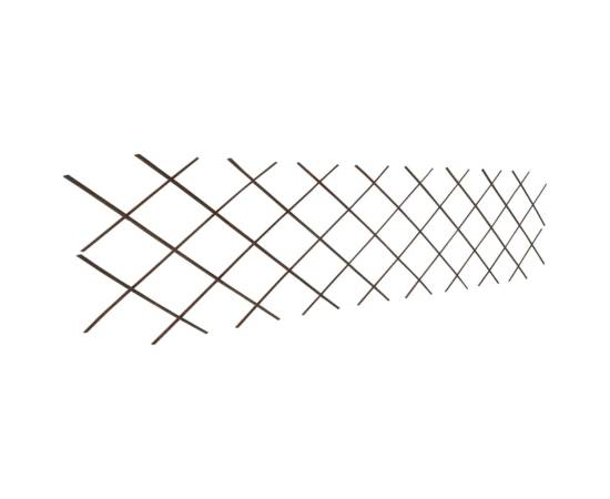 Gard cu zăbrele, 5 buc.,180 x 60 cm, salcie, 2 image