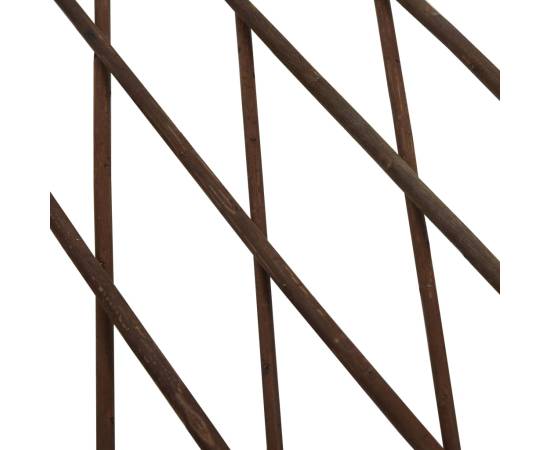 Gard cu zăbrele, 5 buc.,180 x 60 cm, salcie, 6 image