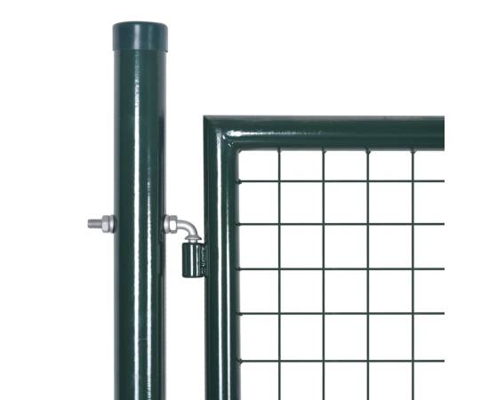 Gard de grădină tip plasă, poartă gard grilaj, 289x75 cm/306x125 cm, 4 image