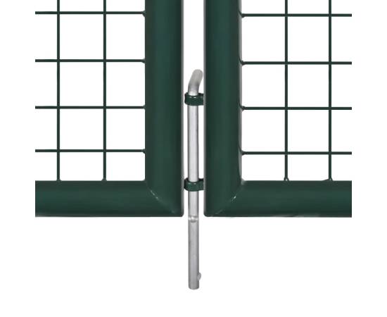 Gard de grădină tip plasă, poartă gard grilaj, 289x75 cm/306x125 cm, 5 image