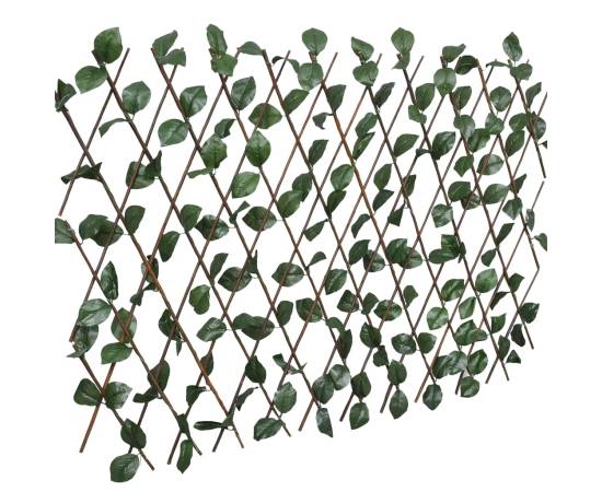 Garduri cu zăbrele, frunze artificiale, 5 buc.,180x30cm, salcie, 2 image